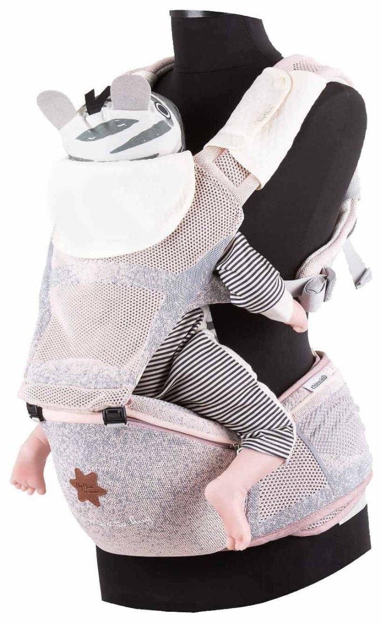 Marsupiu pentru copii Chipolino Hip Star Fly Rose (KENHSF0233RO)