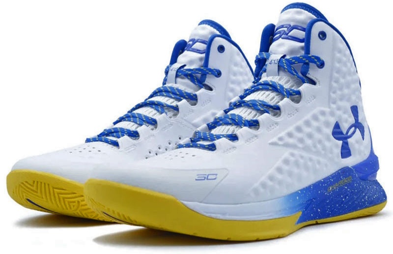 Adidași pentru bărbați Under Armour Curry 1 Prnt White, s.46