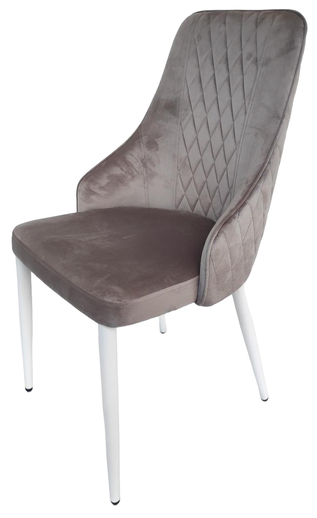 Стул AG DC2-004 Velur Light Grey/White