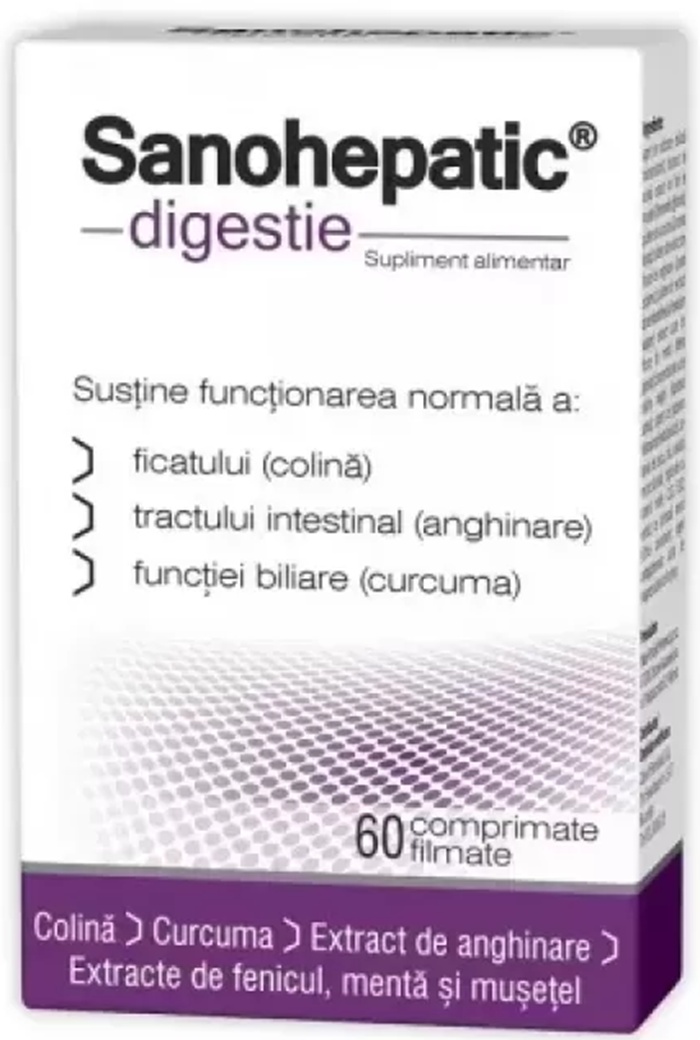 Supliment alimentar Zdrovit Sanohepatic Digestie 60pcs