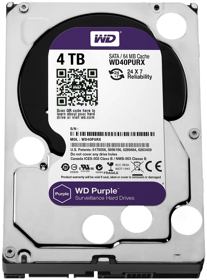 Жесткий диск Western Digital Caviar Purple 4Tb (WD40PURX)