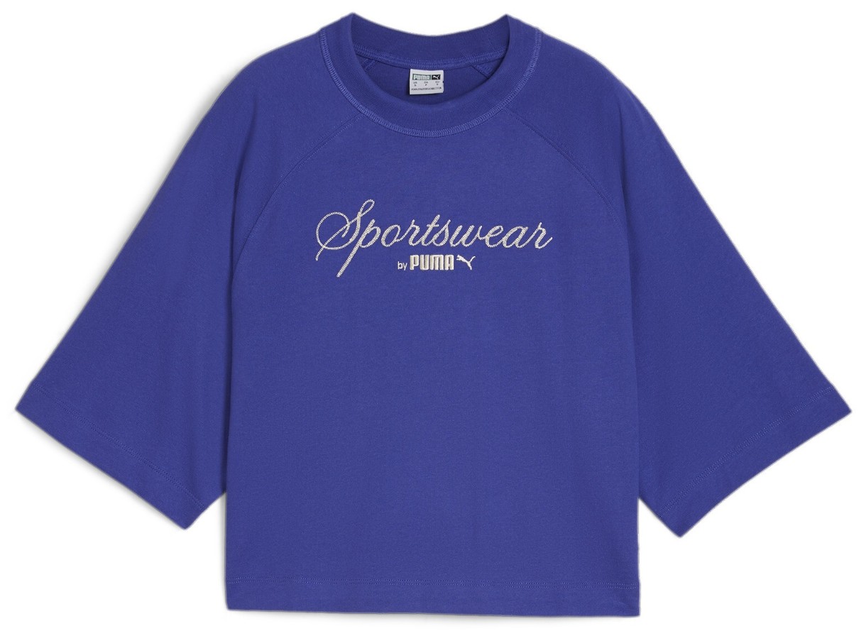 Женская футболка Puma Classics + Oversized Tee Lapis Lazuli, s.M