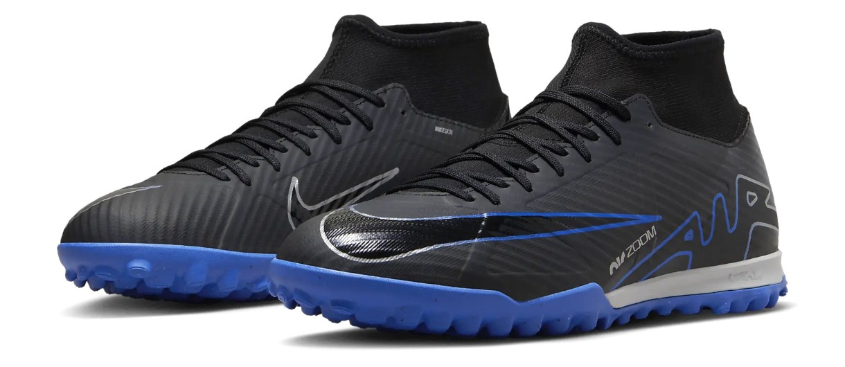 Ghete pentru fotbal Nike Zoom Superfly 9 Academy Tf Black/Hyper Royal/Chrome, s.42.5