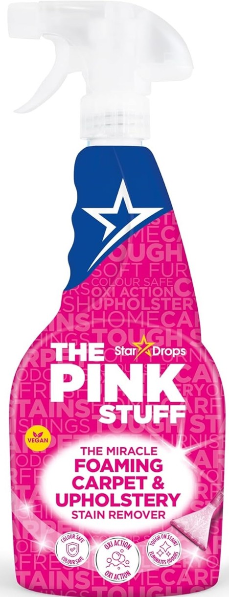 Detergent pentru covoare The Pink Stuff Foaming Carpet & Upholstery 500ml
