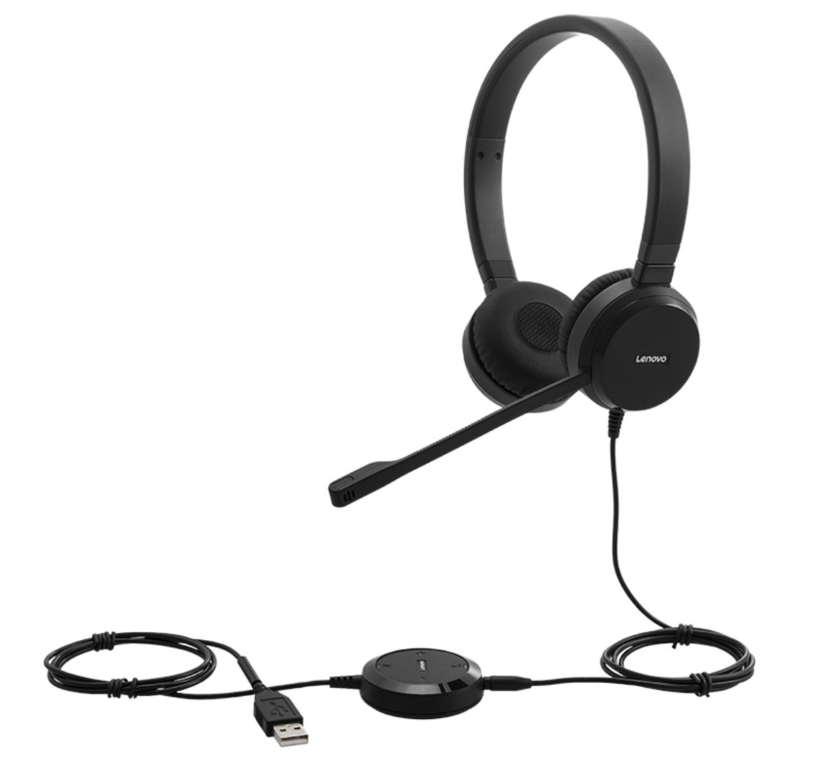 Наушники Lenovo Wired VoIP Black (4XD1M45626)