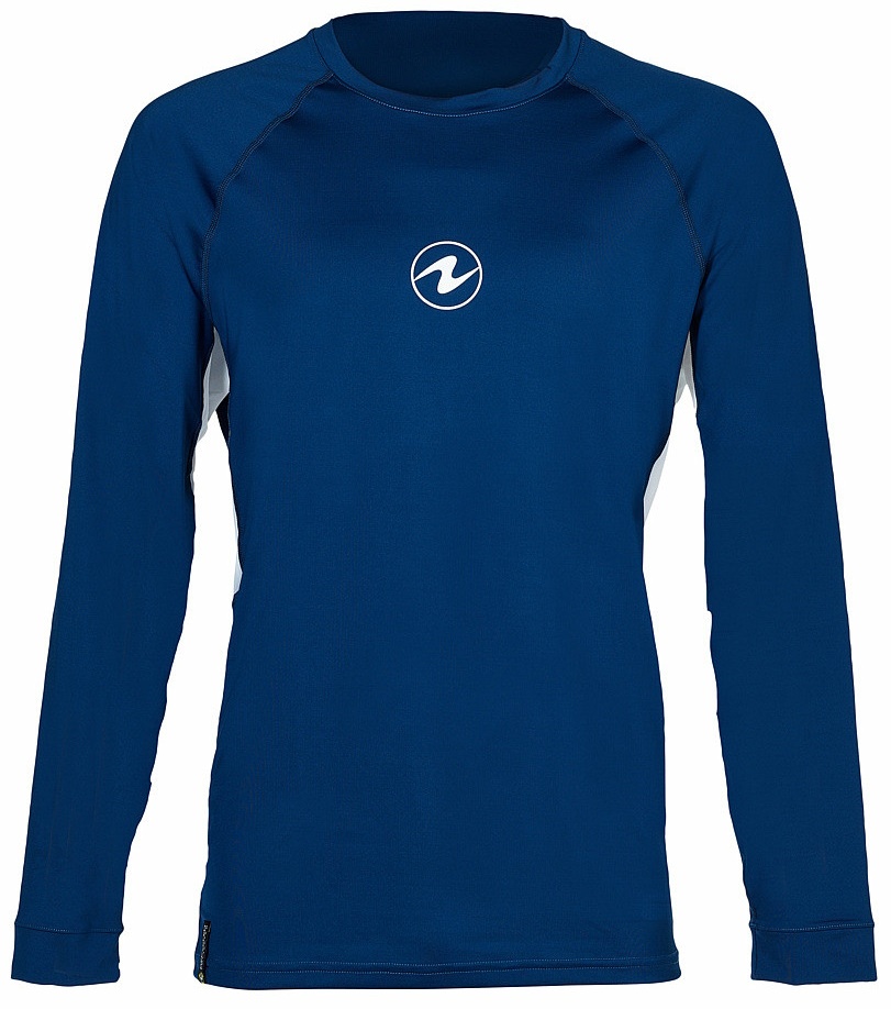 Bluză termică pentru bărbați Aqualung Rashguard Men's LF LS XL Navy Blue/White