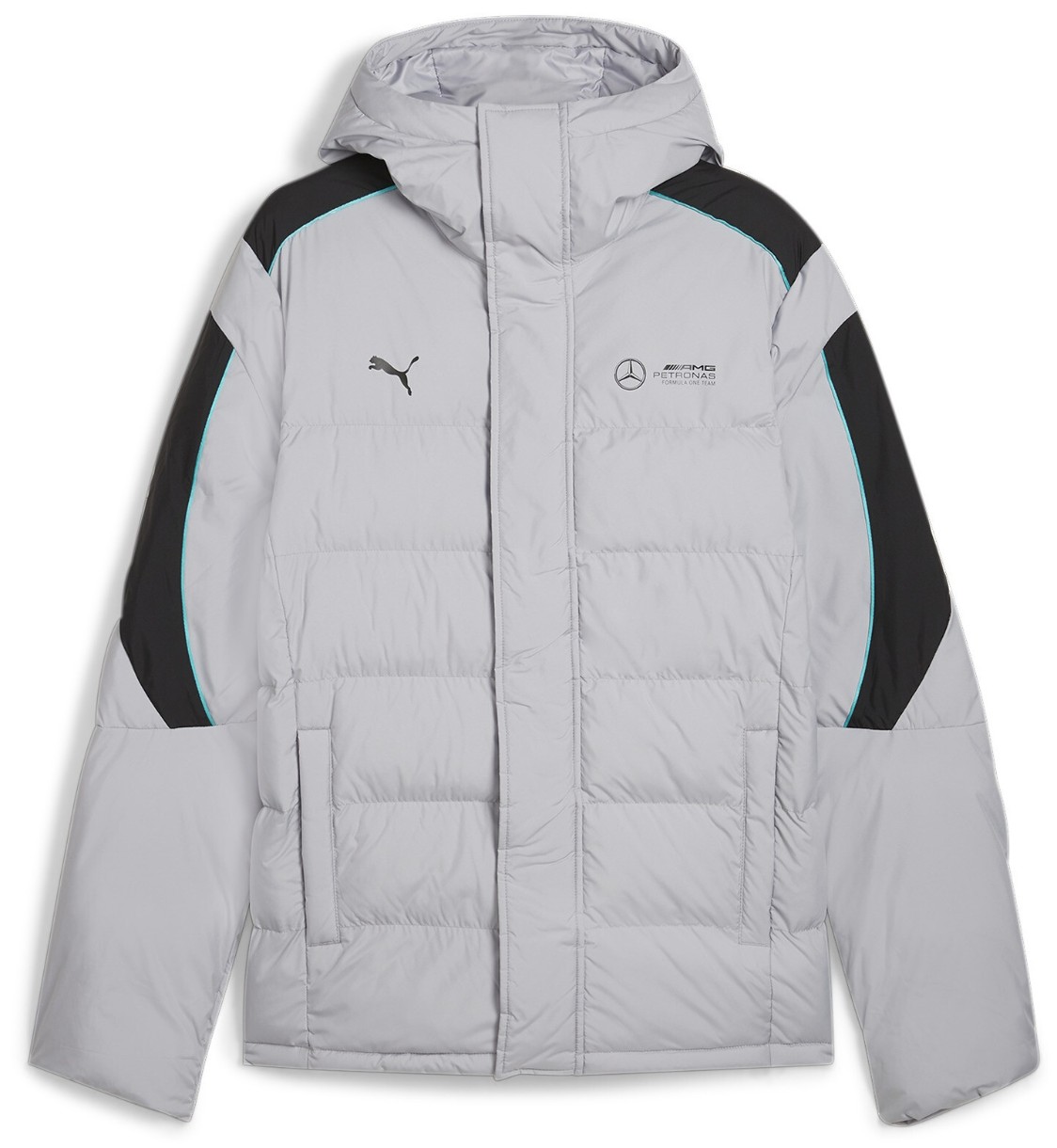 Geacă pentru bărbați Puma Mapf1 Mt7+ Ecolite Padded Jacket Team Team Silver, s.L