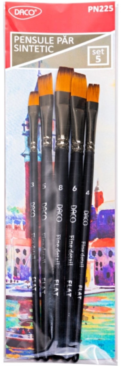Set pensule pentru desen Daco 5pcs (PN225)