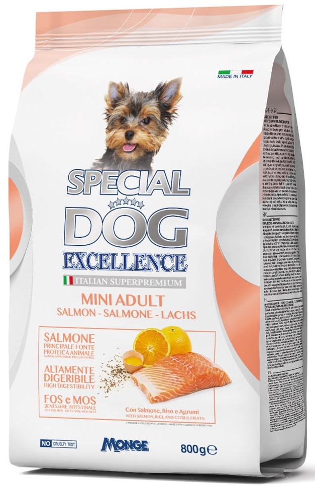 Hrană uscată pentru câini Special Dog Adult Mini Salmon 800g