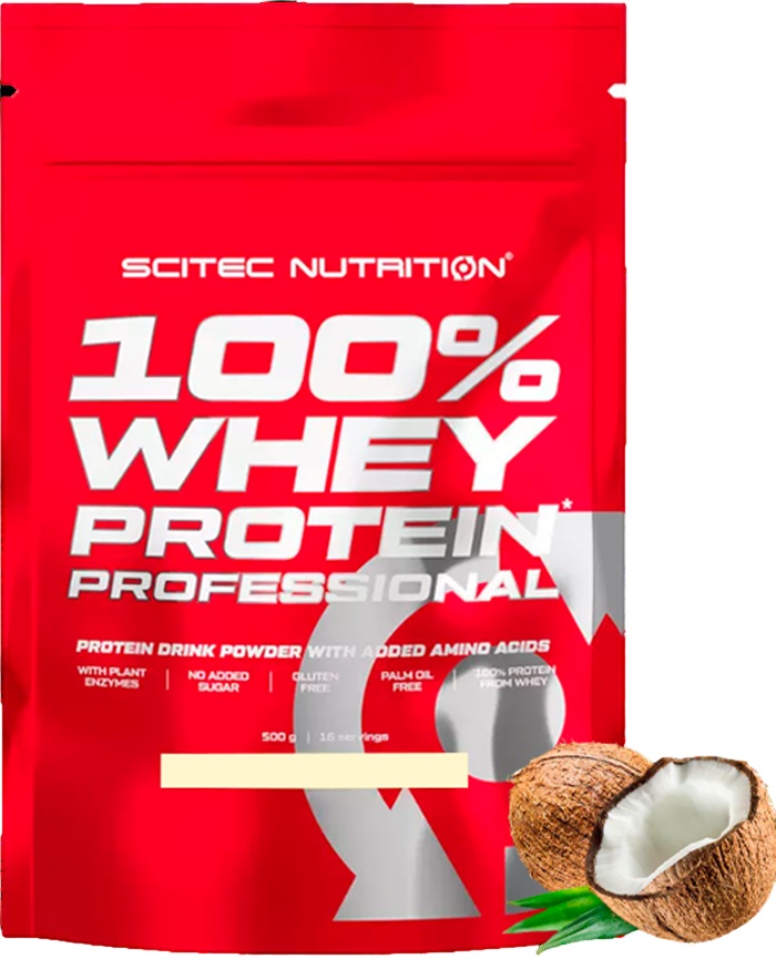 Proteină Scitec-nutrition 100% Whey Protein Professional 500g Coconut