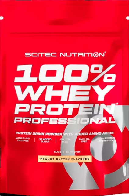 Протеин Scitec-nutrition 100% Whey Protein Professional 500g Peanut Butter