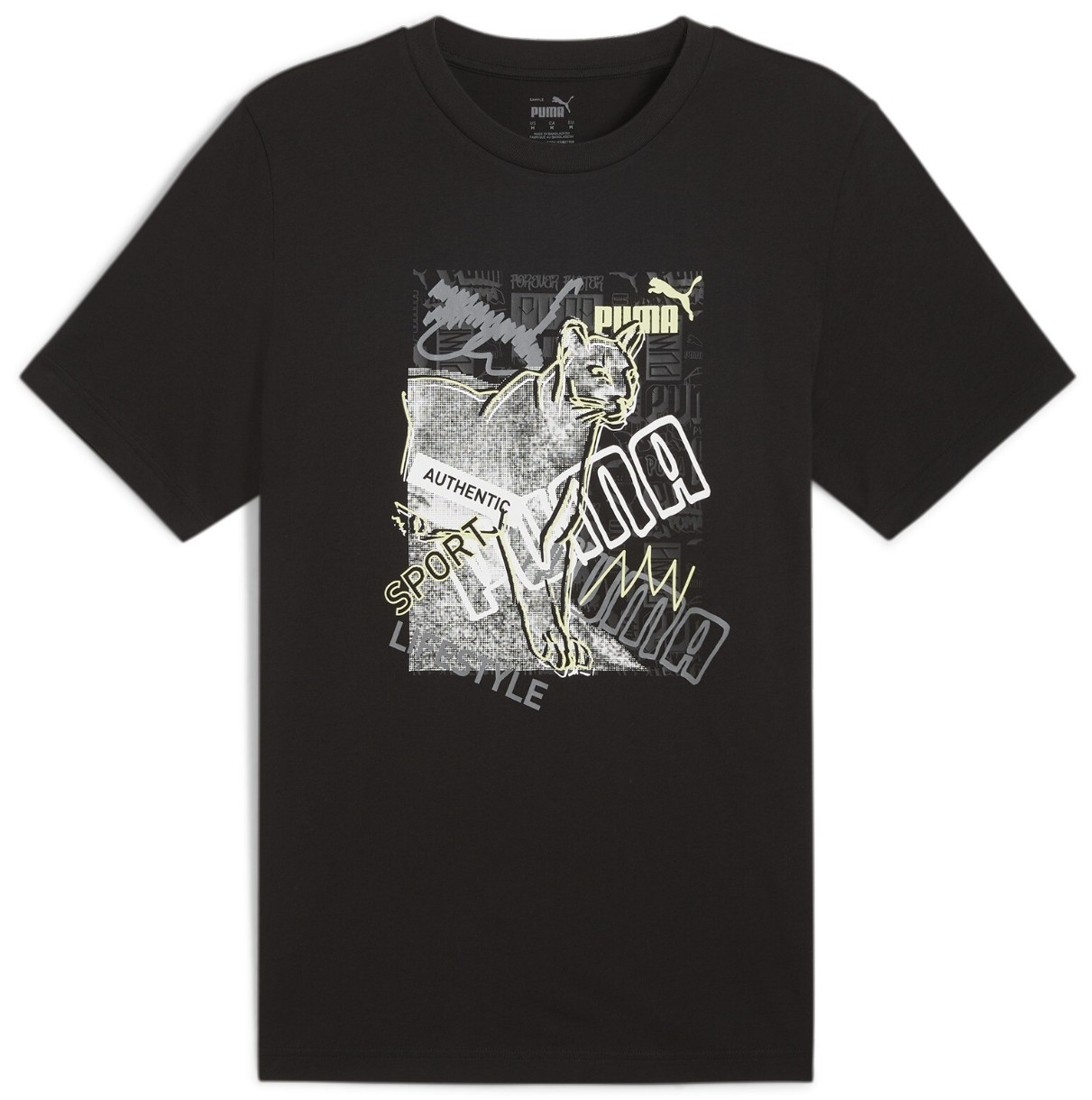 Мужская футболка Puma Graphics Photoprint Tee Black Puma Black, s.S