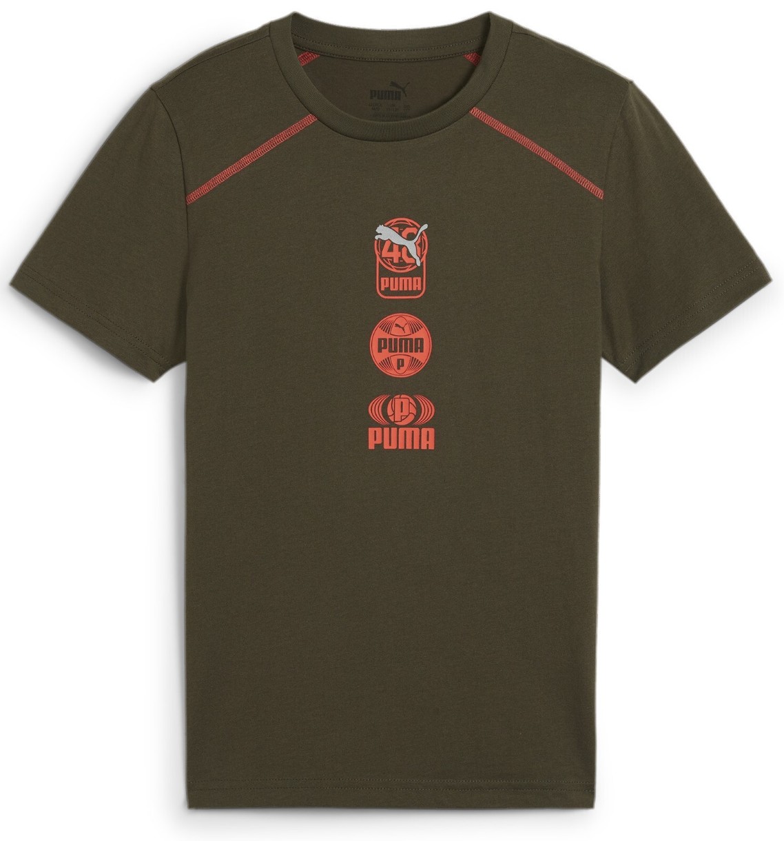 Tricou pentru copii Puma Active Sports Graphic Tee Li B Dark Oliv Dark Olive, s.128