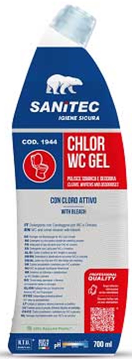 Средство для санитарных помещений Sanitec Chlor WC Gel 700ml (1944)