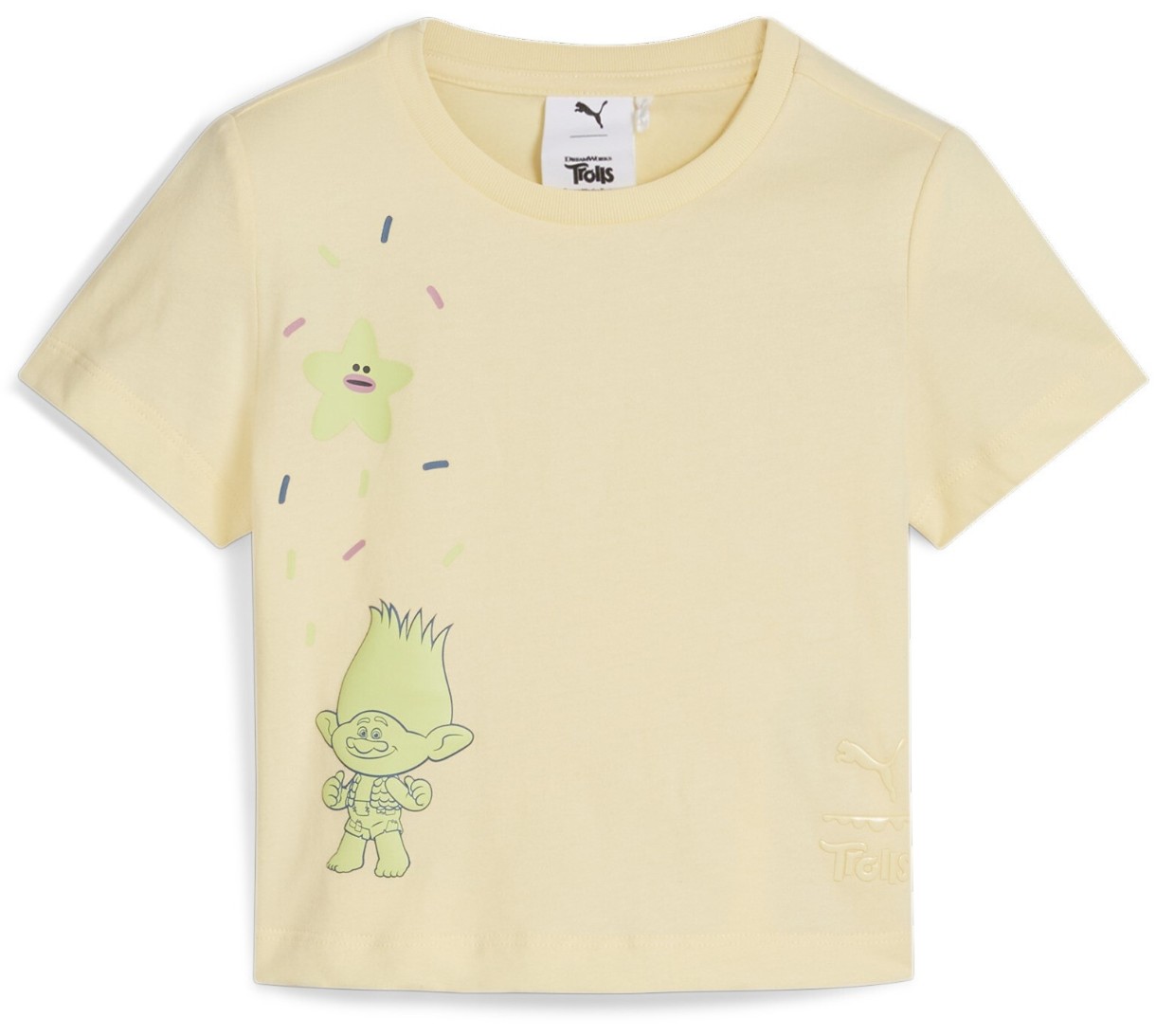 Детская футболка Puma X Trolls Graphic Tee G Creamy Vanilla, s.116