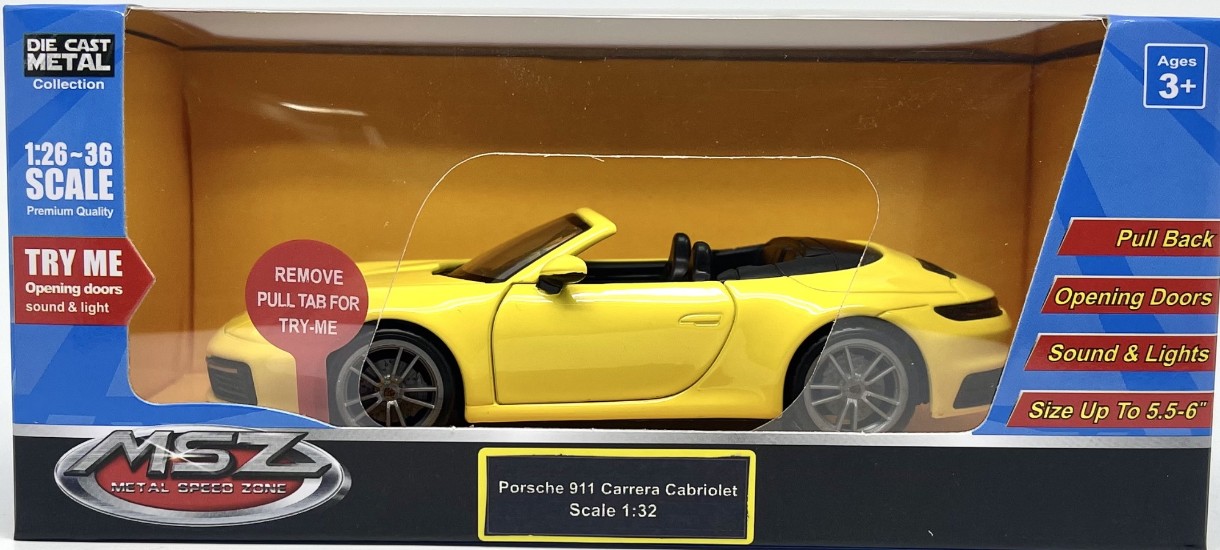 Mașină MSZ Porsche 911 Carrera Cabriolet (68706M)