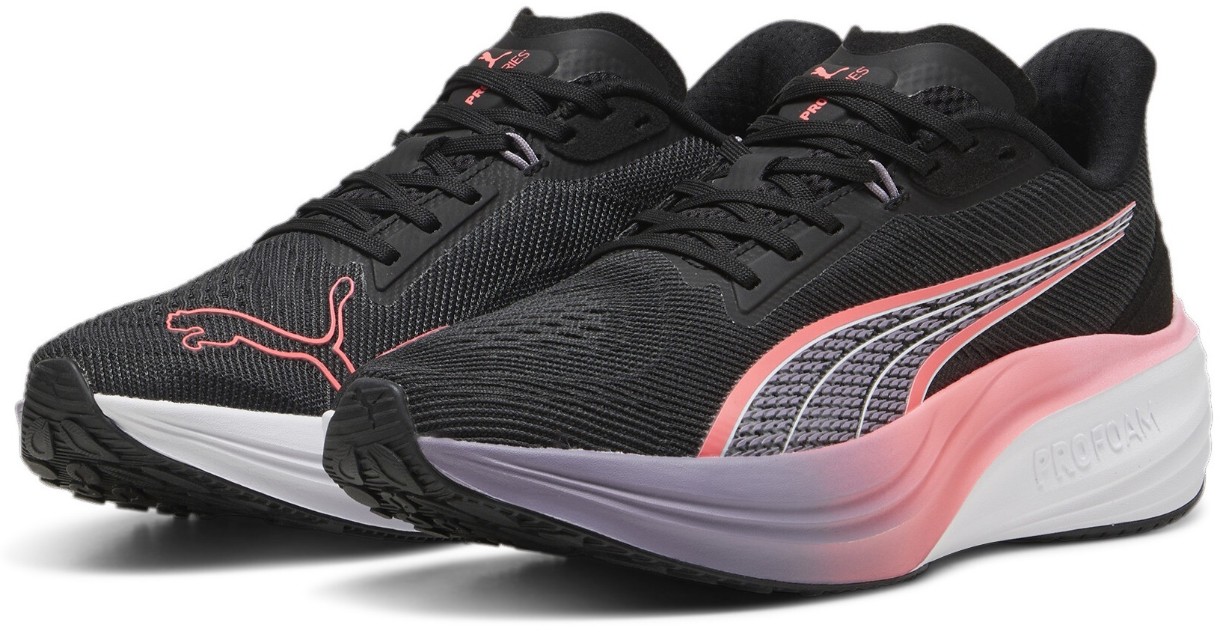 Adidași pentru dame Puma Darter Pro Puma Black/Sunset Glow/Pale Plum, s.36