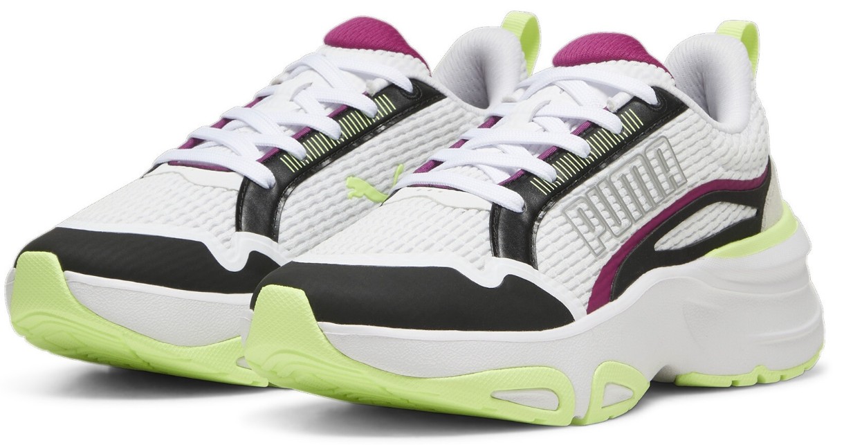 Adidași pentru dame Puma Softride Divine Wns Puma White/Black/Fizzy Apple/Magenta Gleam, s.37.5