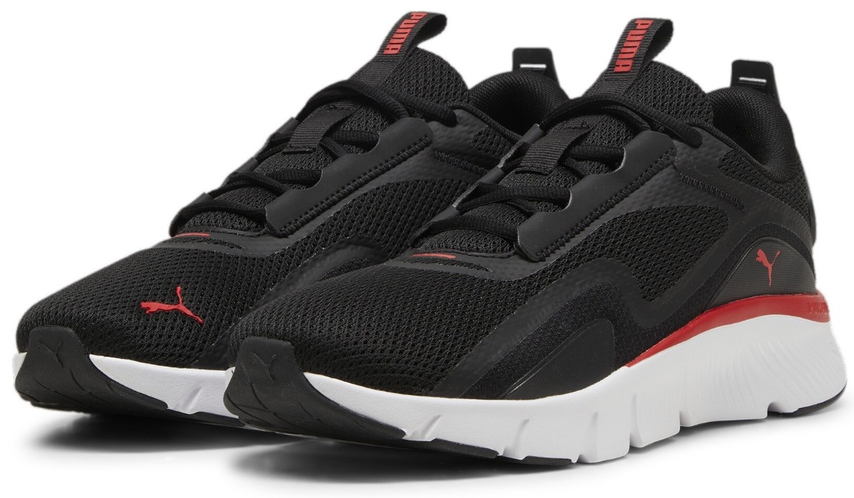 Adidași pentru bărbați Puma Flexfocus Lite Puma Black/For All Time Red, s.47