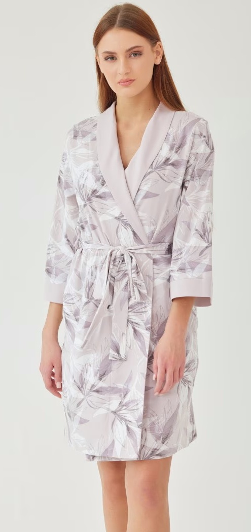 Halat Ajoure T5156 Truffle/Print Leaf, s.M