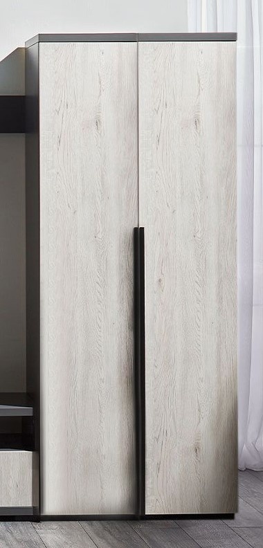 Шкаф Ambianta Duet 850x1950mm Gri-Alb Samoa