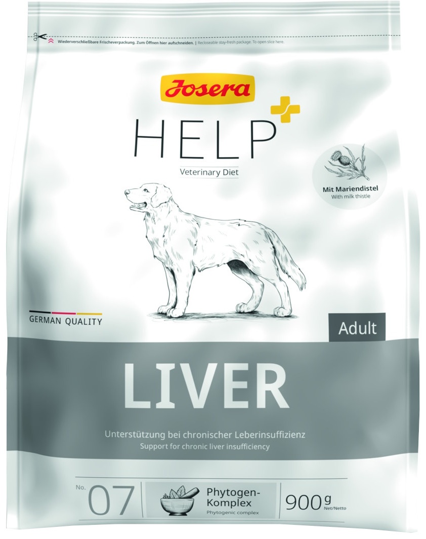 Hrană uscată pentru câini Josera Help Liver 900g
