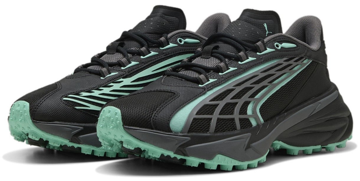 Adidași pentru bărbați Puma Spirex Raceday Puma Black/Mint, s.40.5