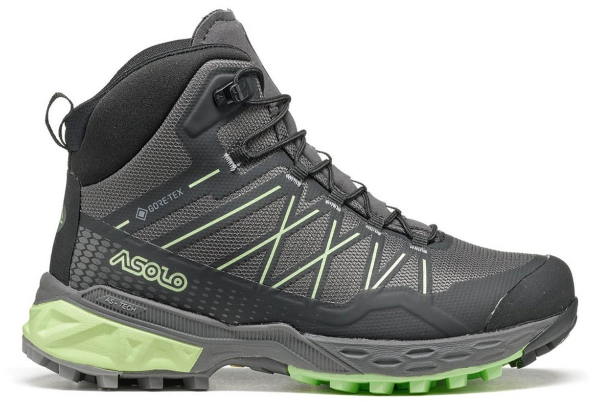 Bocanci pentru copii Asolo Tahoe Mid JR GTX Shark Grey/Black/Brook Green (A2401300.B182) 36