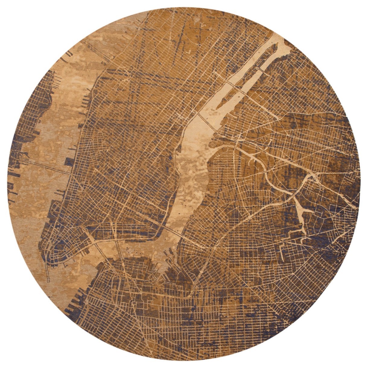 Ковёр Louis de Poortere New York 9315 Gatsby Gold Round 2.40x2.40m
