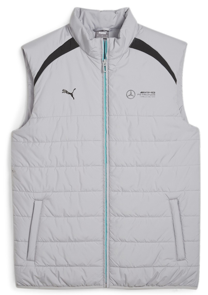 Vesta pentru bărbați Puma Mapf1 Padded Gilet Team Silver, s.XL