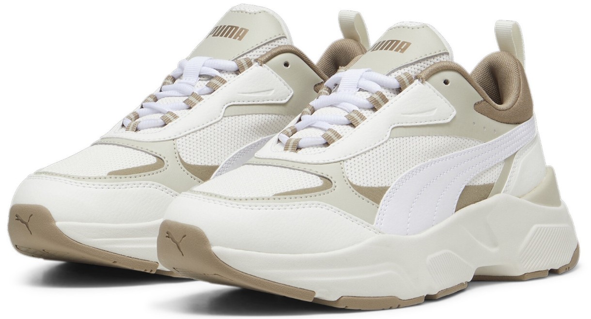 Кроссовки женские Puma Cassia Warm White/Puma White/Desert Dust/Oak Branch, s.36