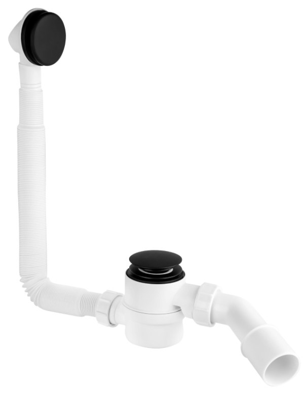 Сифон для ванны McAlpine Click Clack Black Matt (HC2600CL-MB)