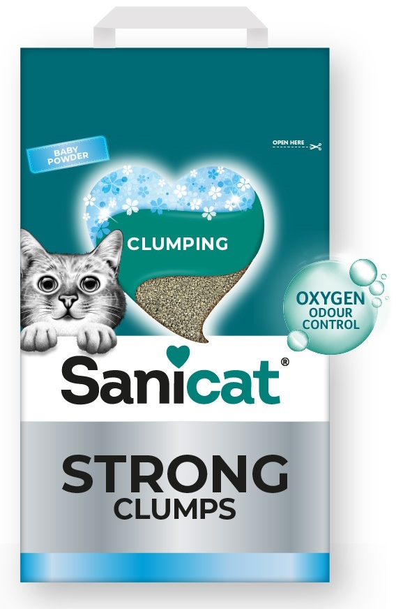 Asternut igienic pentru pisici Sanicat Strong Clumping 5kg