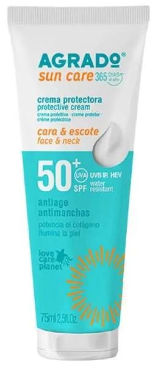 Солнцезащитный крем Agrado Face & Neck Cream SPF50+ 75ml