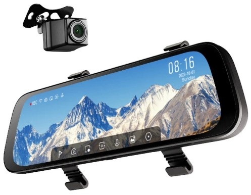 Înregistrator video auto 70mai Rearview Dash Cam S500 Touch Black