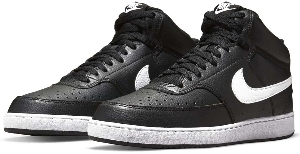 Ботинки мужские Nike Court Vision Mid Nn Black/White, s.43