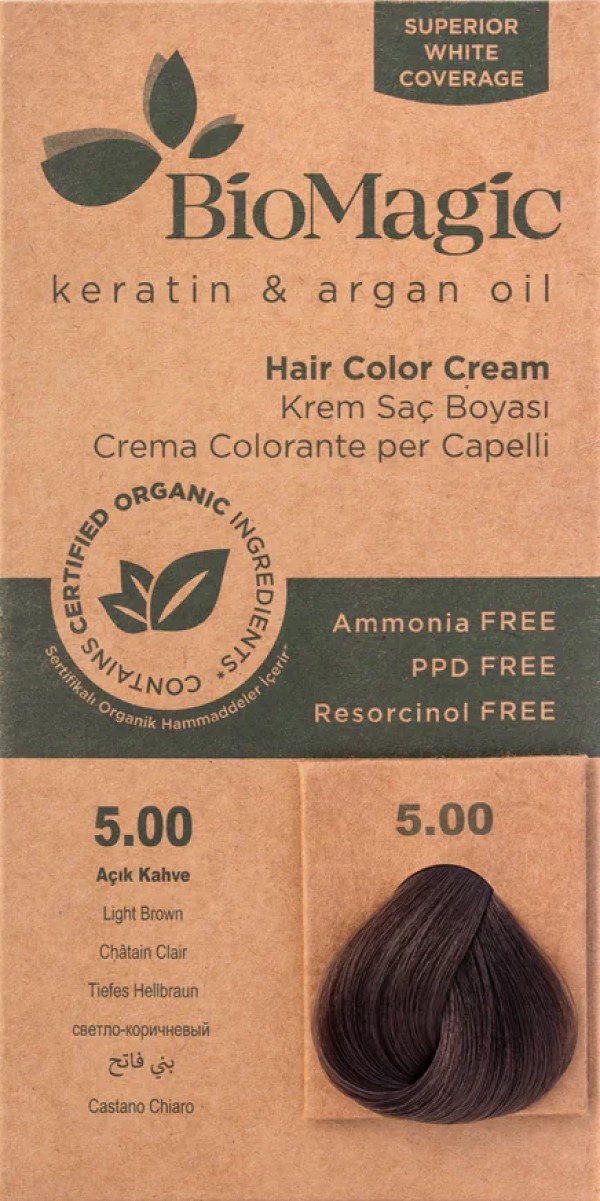 Краска для волос BioMagic Men 5.00 60ml Light Brown
