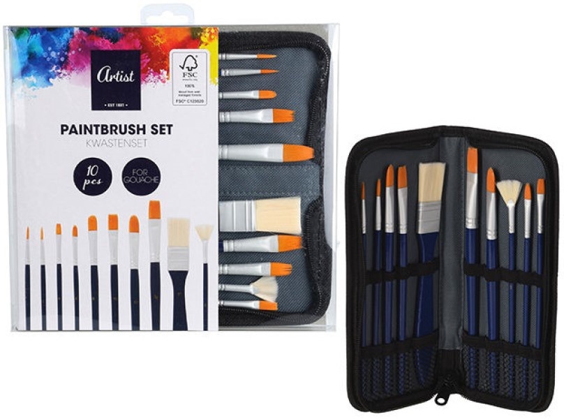 Set pensule pentru desen Artist (53827) 10pcs