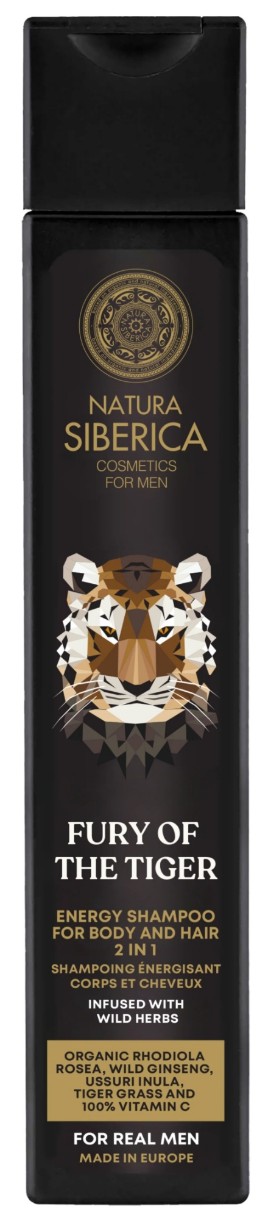 Шампунь для волос Natura Siberica Fury of the Tiger Energy Body & Hair 250ml