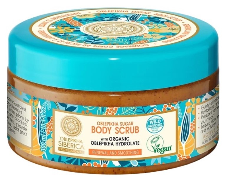 Scrub pentru corp Natura Siberica Oblepikha Sugar Renewal & Smoothing Scrub 300ml