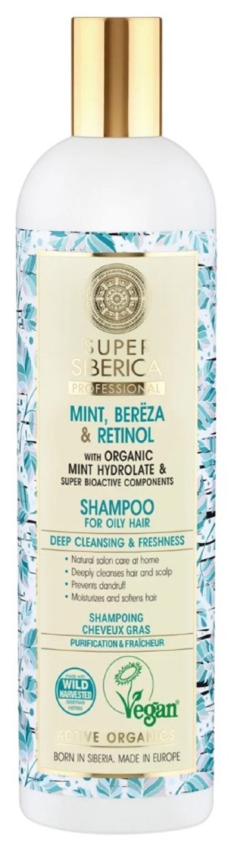 Шампунь для волос Natura Siberica Super Siberica Mint Bereza & Retinol 400ml