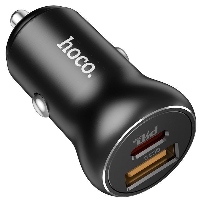 Încărcător auto Hoco NZ5 Smooth PD30W Black