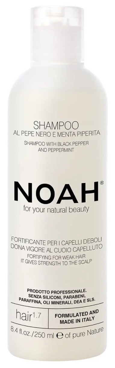 Șampon pentru păr Noah Firming Shampoo Black Peper & Pepermint 250ml