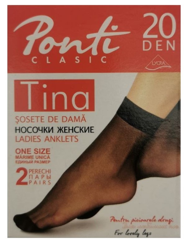Сiorapi pentru dame Ponti Tina Black, s.23-25 20 Den 2pcs