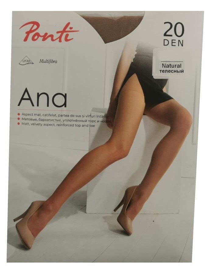 Colanți pentru dame Ponti Ana Natural, s.4-L 20 Den