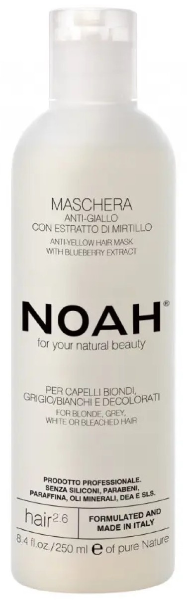 Mască pentru păr Noah Anti-Yellow Hair Mask with Blueberry Extract 250ml