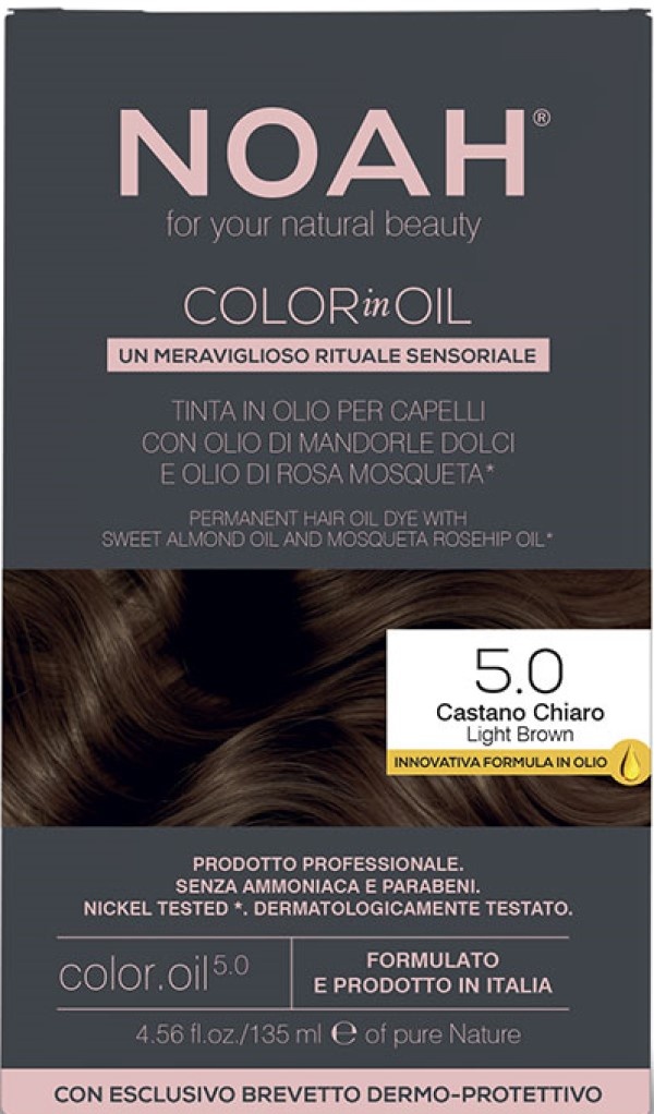 Vopsea pentru păr Noah Color in Oil 5.0 135ml Light Brown