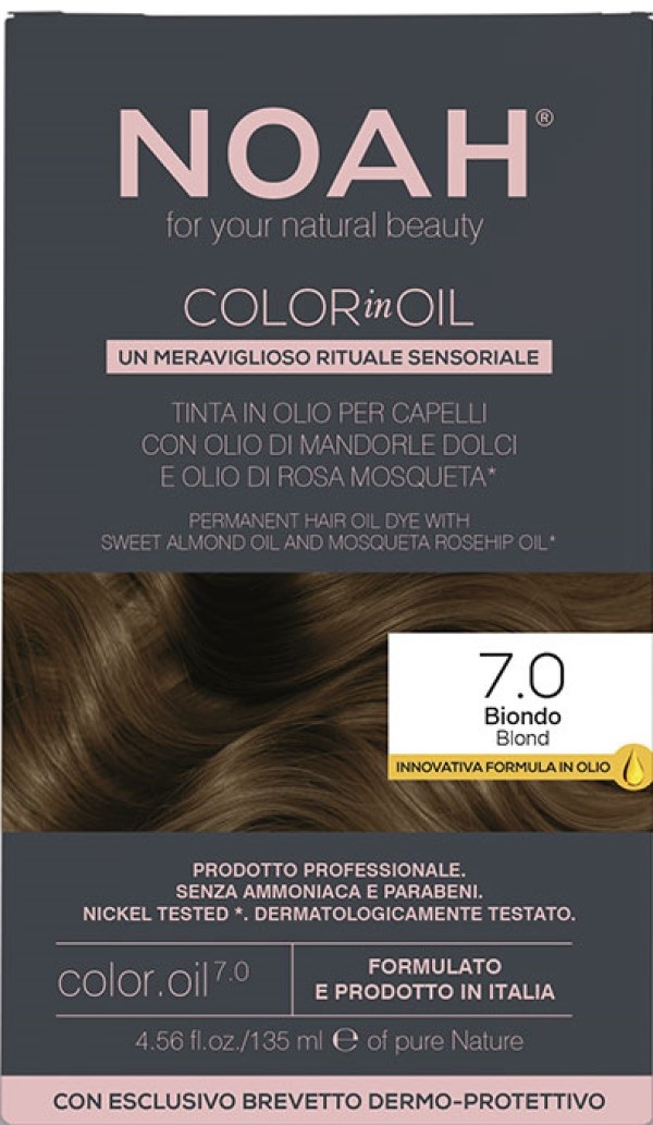 Vopsea pentru păr Noah Color in Oil 7.0 135ml Blond