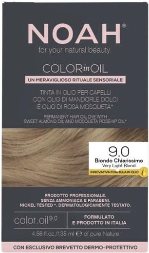 Краска для волос Noah Color in Oil 9.0 135ml Very Light Blond