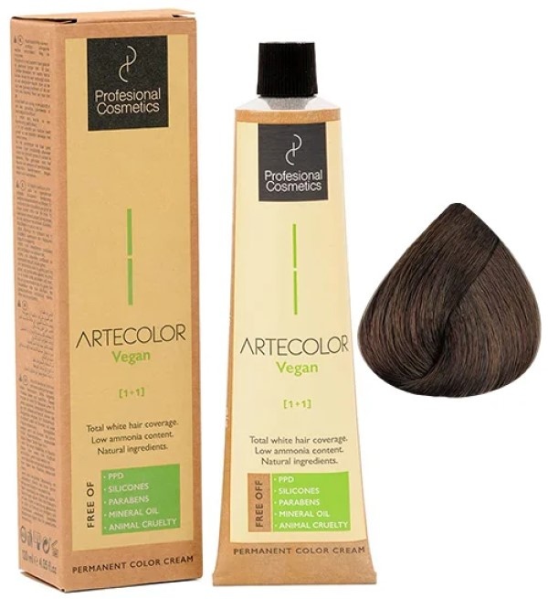 Vopsea pentru păr Profesional Cosmetics Artecolor Vegan 120ml N5.3